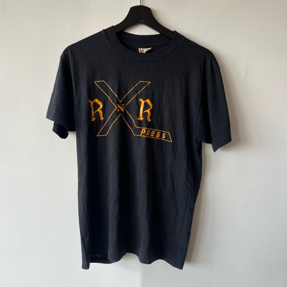 Vintage RNR Rock n Roll Express Shirt Small Band 70s USA Hanes 50 50 - Picture 1 of 5